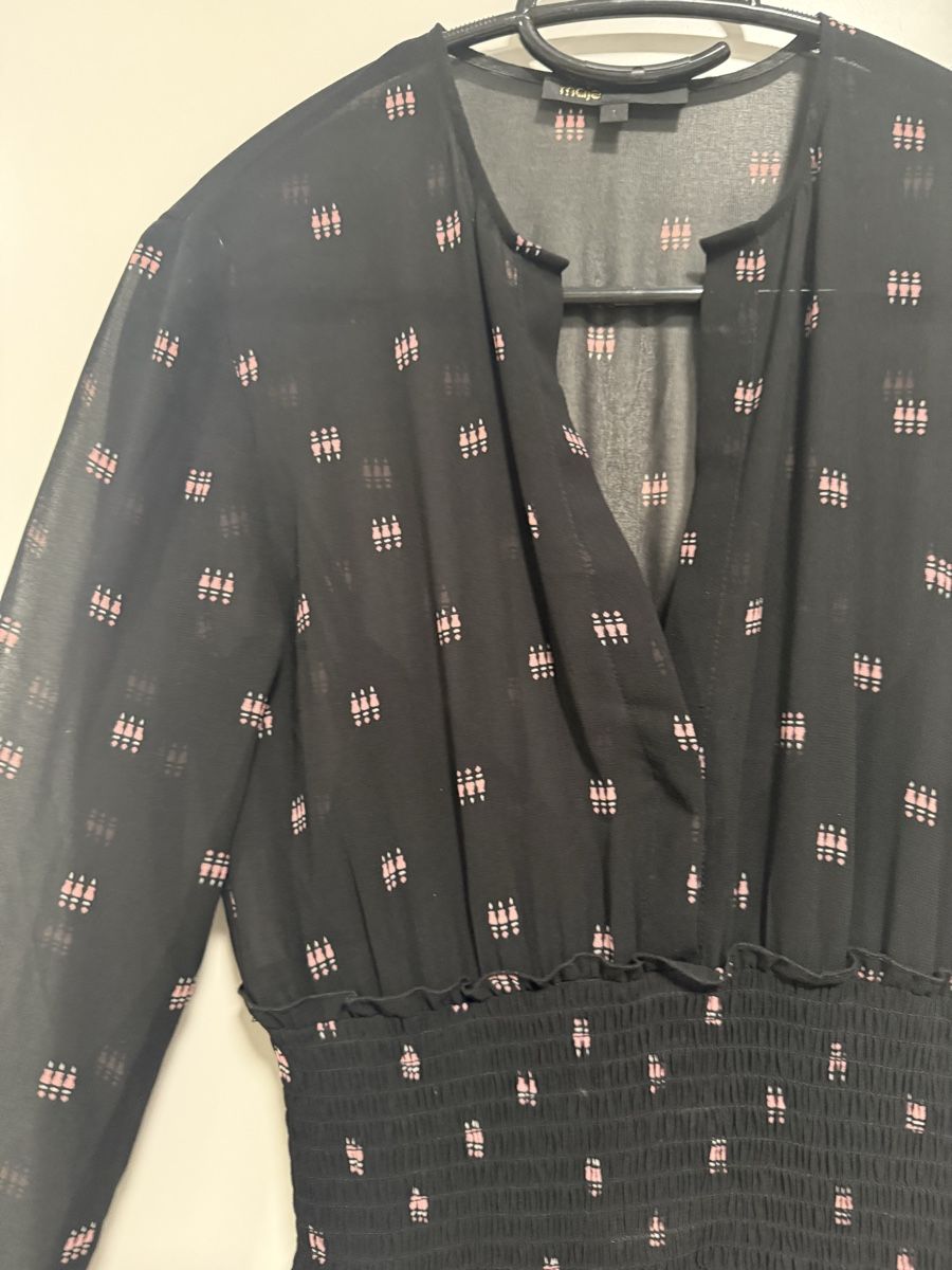 Maje Vestiti: Maje Kleid schwarz mit Muster Grösse 1  – Nuovo (secondo la descrizione) da Zug venduto da 5anna