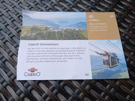 Gutschein CabriO Stanserhorn 2 für 1
