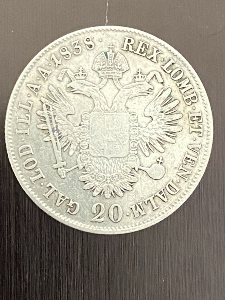 Alle Münzen: Autriche, 20 Kreuzer 1838 A Argent – Gebraucht aus Corsier-sur-Vevey von Ginoarturo