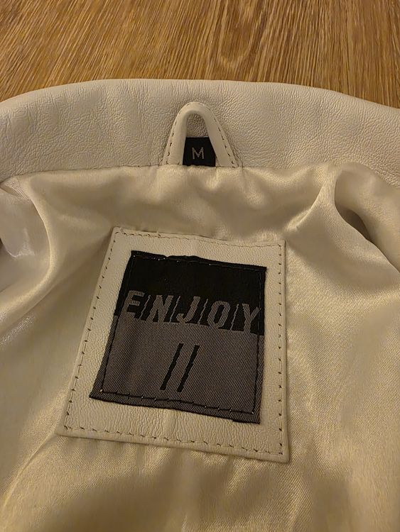 Vestes: Vintage White Leather Jacket – Neuf (Voir description) à Luzern par juli.star 3