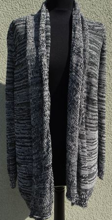 Marc O Polo Strickjacke Salt & Pepper grau schwarz Gr S lang