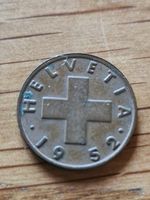 1 Rappen Münze, Jahr 1952, Glücksrappen