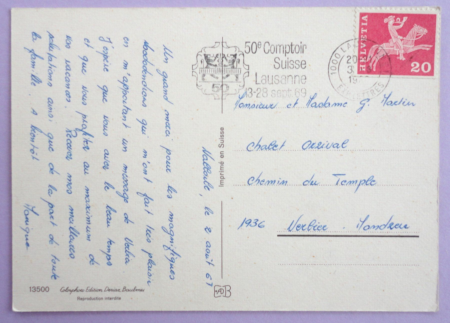 Cartoline postali: Vallorbe - Frontière Franco-Suisse – Usato da Fétigny venduto da Billy2miny 1