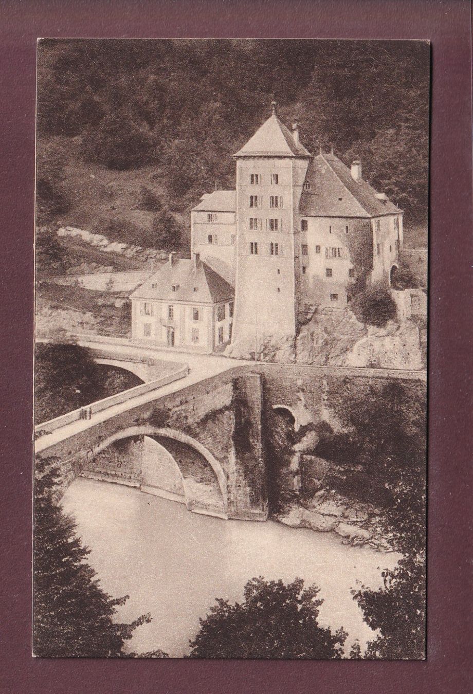 Ansichtskarten: ST. MAURICE - Le Château – Gebraucht aus Pully von nicecards