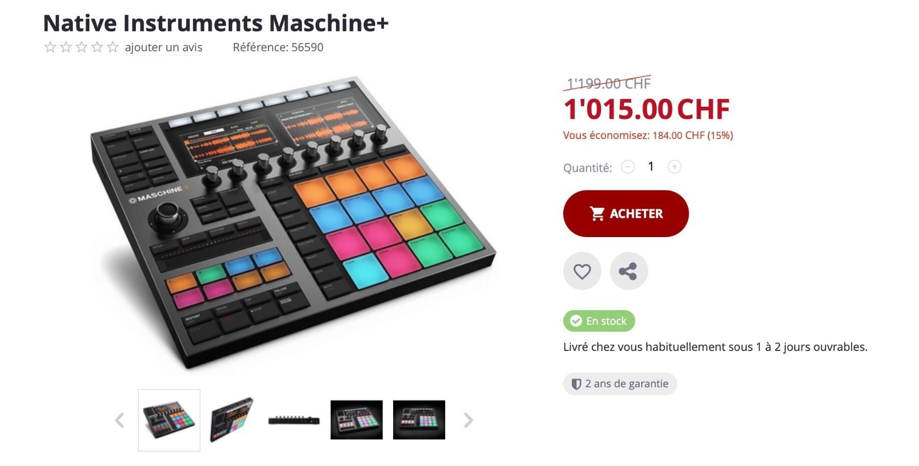 Ableton Strumenti musicali: Native Instruments Maschine+ Standalone Wie Neu! – Nuovo (secondo la descrizione) da Nesselnbach venduto da Berco0309 6