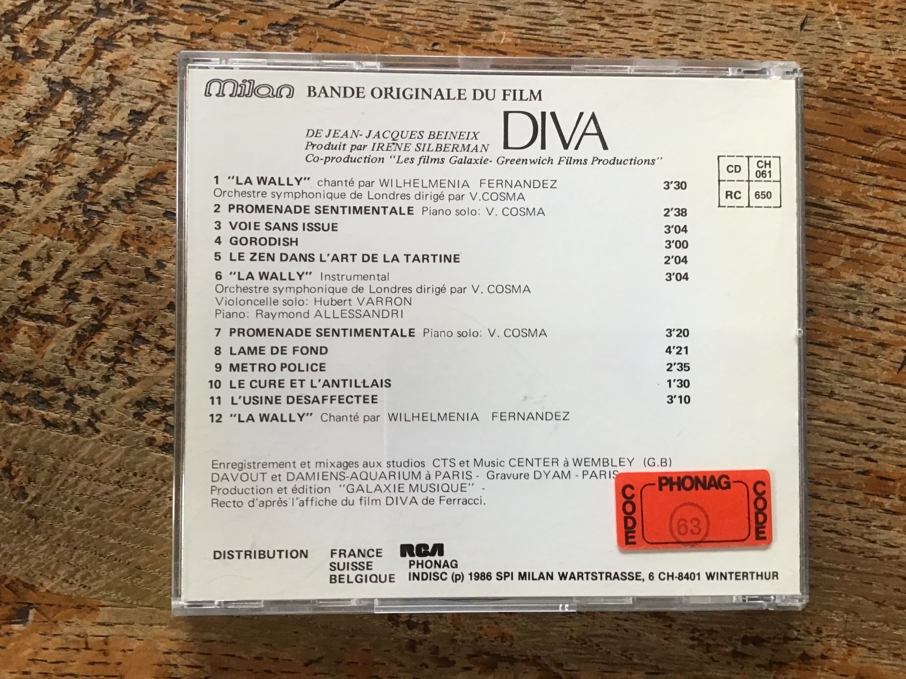 CD: CD OST Vladimir Cosma – Usato da Fully venduto da Ruby97 2