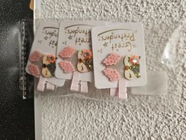 Neu - Haarclip Eule 6 Stk.