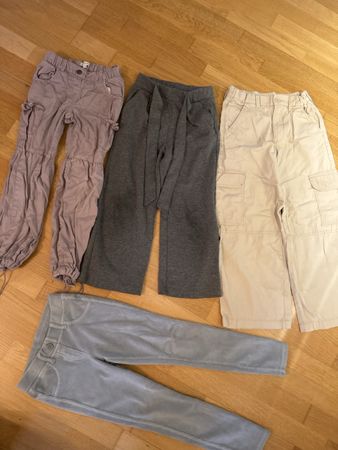 4 Mädchen Hosen 128-134