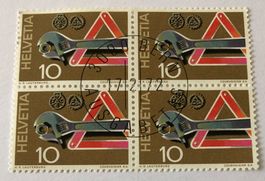 4 er Block Nr.505 mit Vollstempel  Bern