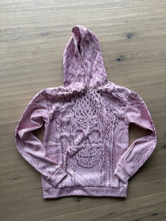 Cooler Hoodie mit Totenkopf Muster, Grösse S, neu!