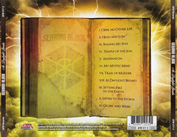 CD: Serious Black – As Daylight Breaks – Usato da Gingins venduto da Demonseed 1