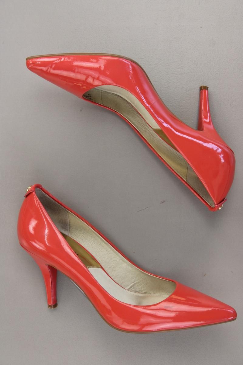 Damenschuhe: Michael Kors Pumps Gr. 38 rot aus Leder – Gebraucht aus Neustadt an der Waldnaab von SecondLifeFashion 1