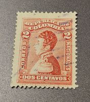 Kolumbien 1917 alte briefmarke