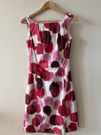Cinque Sommerkleid weiss mit Punkten, Gr. 34/36, wie neu