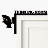 🖤 Vintage THINKING ROOM Türschild–Boho-Chic für Zuhause! 🚪