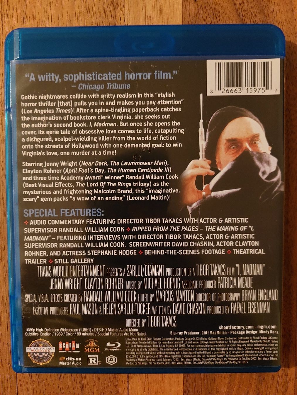 Tutti i DVDs: Blu Ray - I, Madman / US Code – Usato da Rheinfelden venduto da FilmAuktion 1
