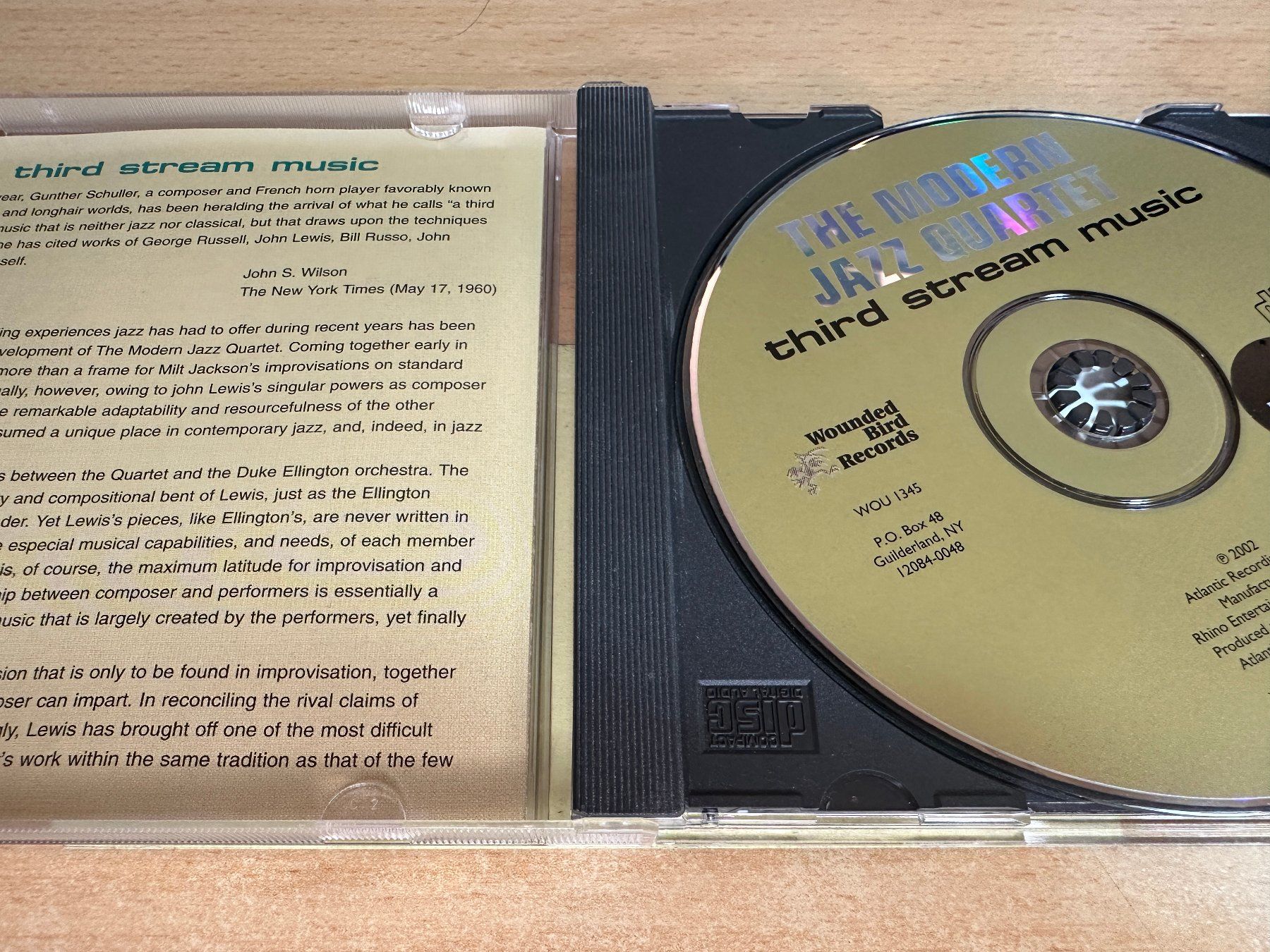 CDs: G2 The Modern Jazz Quartet – Third Stream Music – Gebraucht aus Rikon im Tösstal von Alpenmutz 2