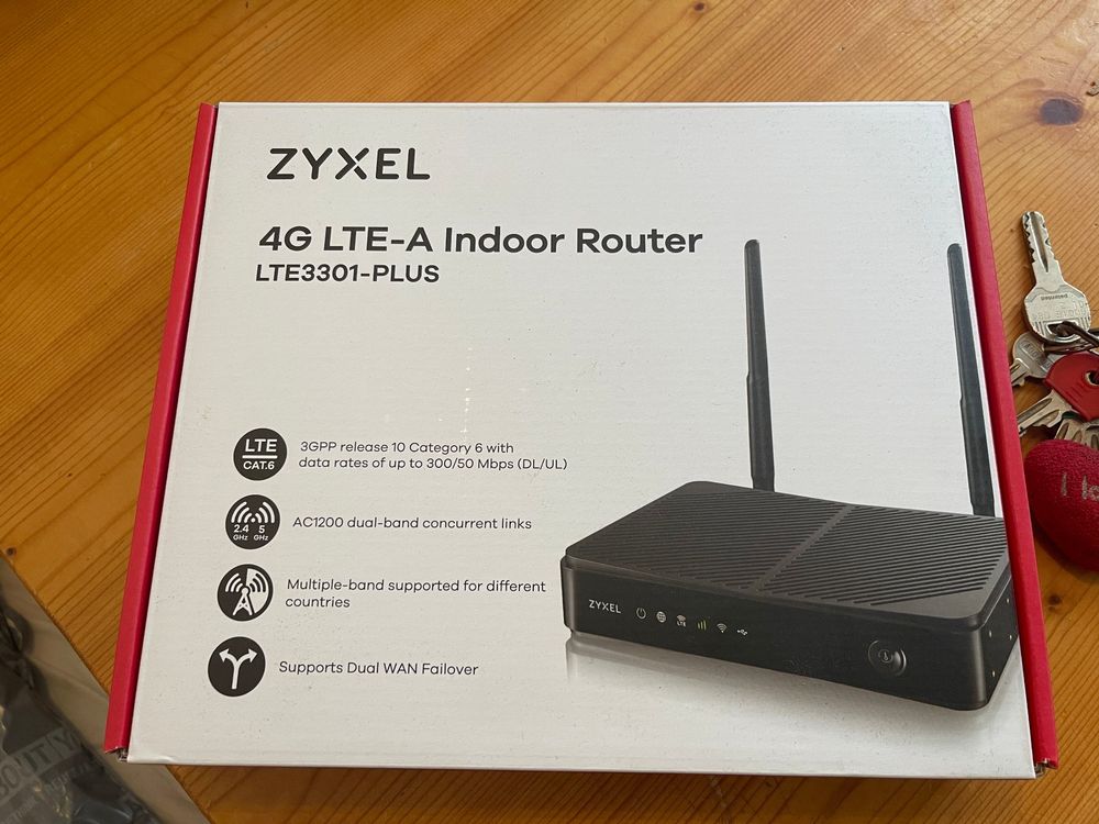 Zyxel LTE3301-PLUS, 4G LTE-A Indoor Router, schwarz (Neu (gemäss ...