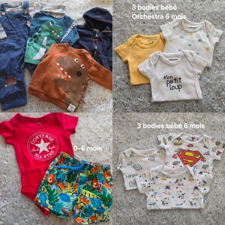 13st Lot vêtements bébé garçon 6 mois