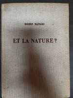 Et la nature ? Réflexions d'un peintre de Robert Hainard