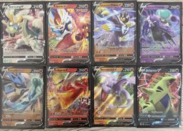 Seltene Pokémon Karten V Sets - 8 Stück - Guter Zustand!