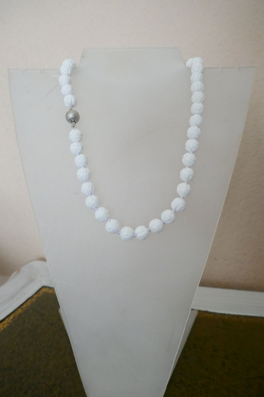 Ketten: Muschelpaste-Collier weiss – Neu (gemäss Beschreibung) aus Muttenz von einfach-schoen 1