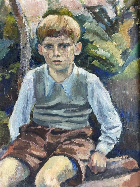 Dipinti: Erwin Schönmann (1906-1999)   >>der Enkel-Bub>> – Usato da Hinwil venduto da Chnap 1