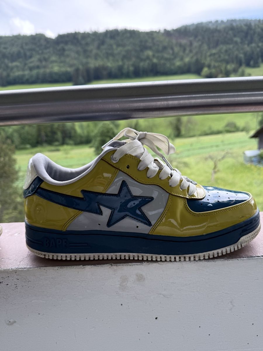 Scarpe da uomo: A Bathing Ape Bape Sta Nostalgic bleu/jaune/blanc  US 12 – Usato da Renan BE venduto da Meh1983 2
