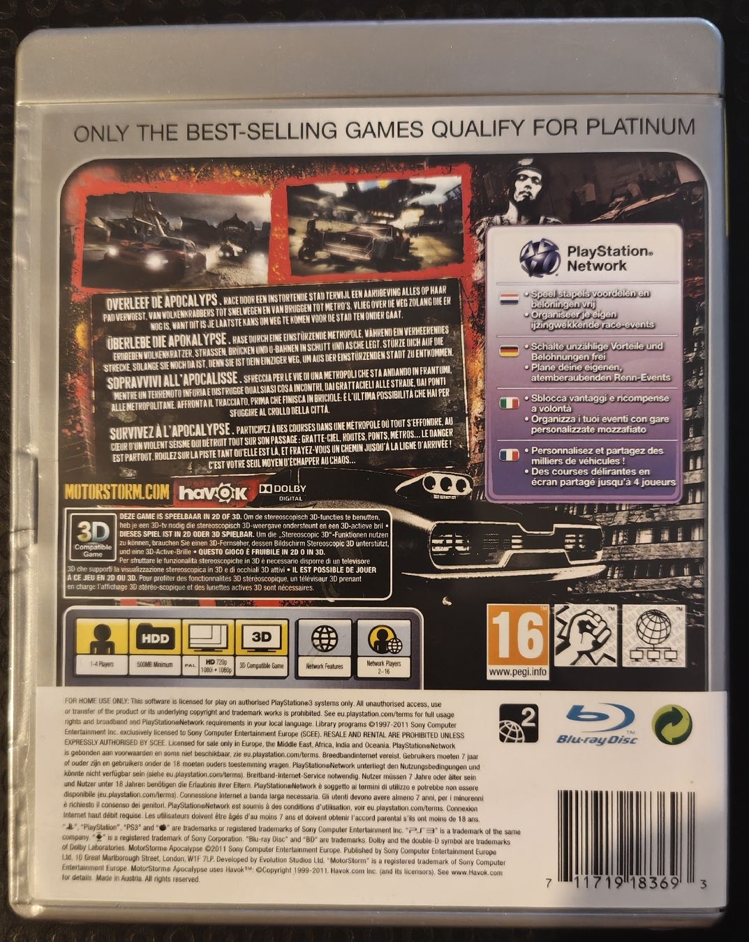Sony Giochi: MOTORSTORM APOCALYPSE PS3 – Usato da Grand-Lancy venduto da Pingpong2005 1