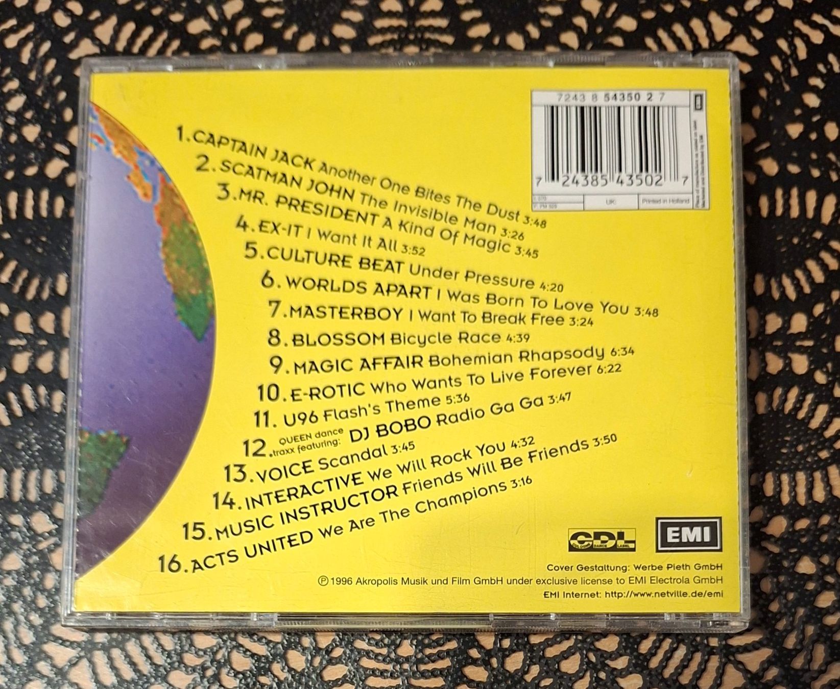 CD: Queen - Dance Traxx I, Cover Dance Compilation Sampler 1996 – Usato da Schönenberg TG venduto da Gregordini 1