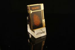 S.T. Dupont Feuerzeug L2 Gatsby Lac de Chine Goldstaub