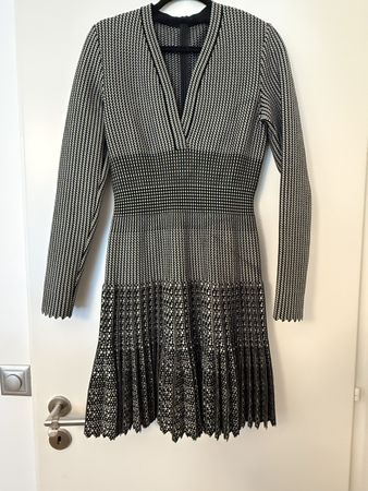 Robe Alaïa noir et blanc à motifs taille M