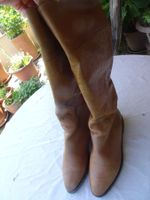 Sehr gepflegte Straussenleder-Stiefel