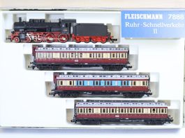 Fleischmann Ruhr Schnellzug Set Spur N 7888 - Neupreis 335.-