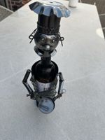 Flaschenhalter Koch aus Metall Dekoartikel guter Zustand