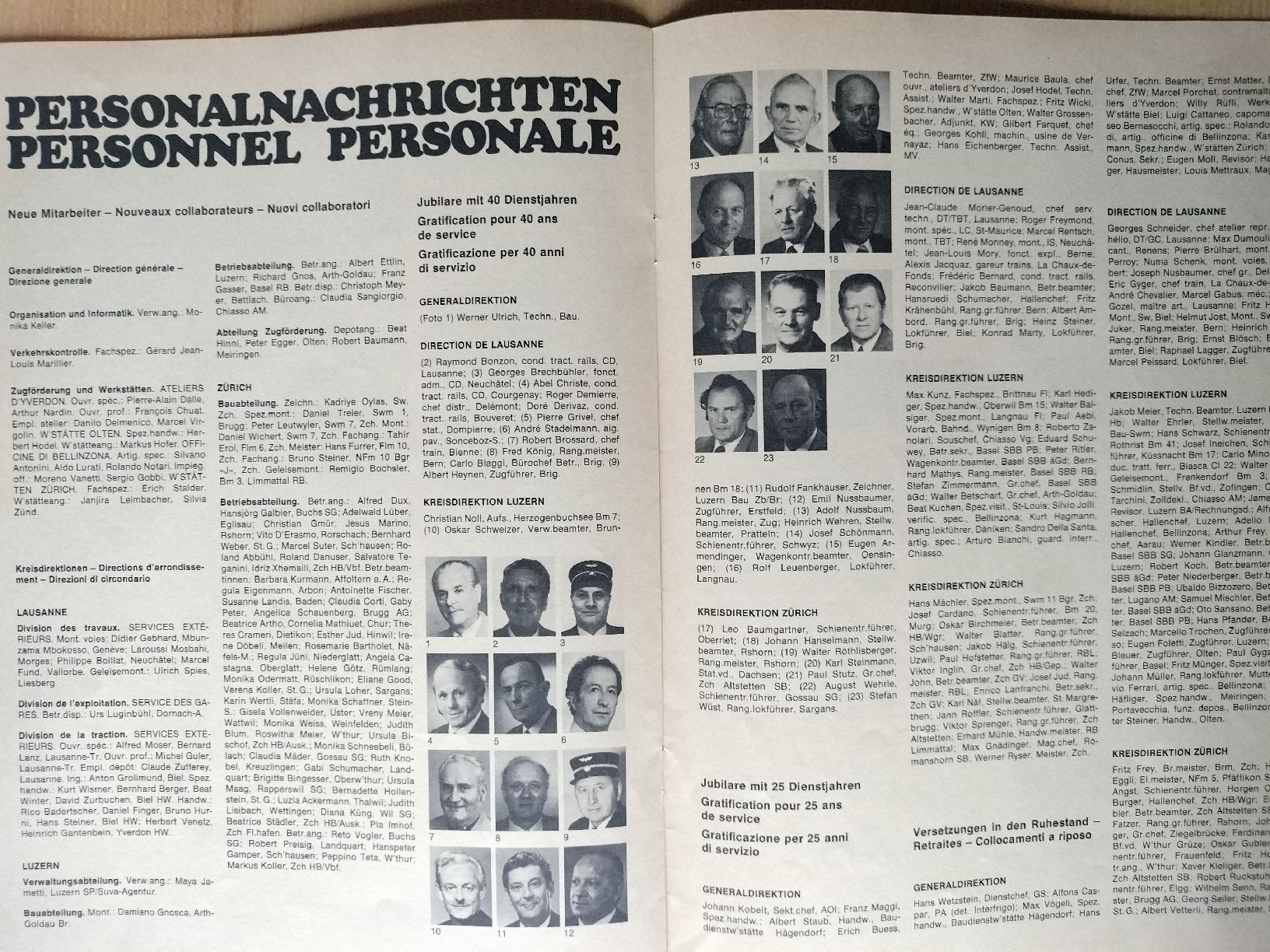 Riviste & Magazine: SBB CFF FFS Nachrichtenblatt von 1983 – Usato da Schwanden Sigrisw venduto da pho_2mc9 6
