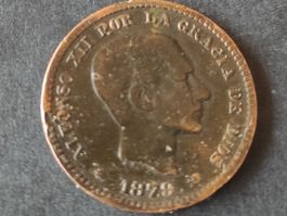 5 centimos Espagne alfonsoXII