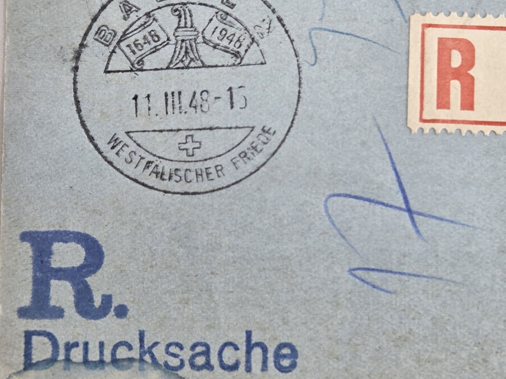 Tutti i francobolli: Drucksache 1948 5 Marken auf Rückseite – Usato da Buttikon venduto da billigJackob 6