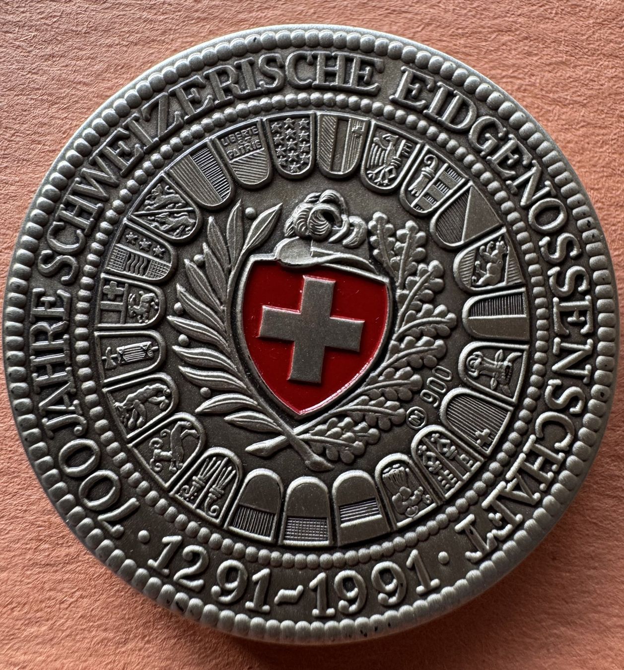 Medaglie: Schraubtaler Silber - 700 Jahre Eidgenossenschaft – Nuovo e nell'imballaggio originale da Diepoldsau venduto da preisparadies-ch 2
