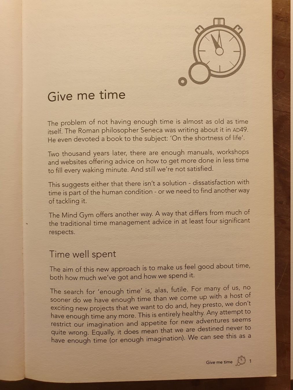 Libri: The Mindgym - Give Me Time – Usato da Zürich venduto da loosebone 4