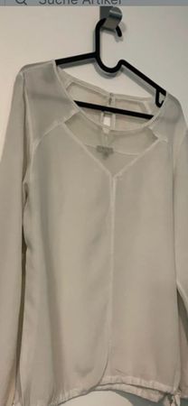 Seidenbluse, Gr. M, Farbe Creme - perfekt für den Sommer!