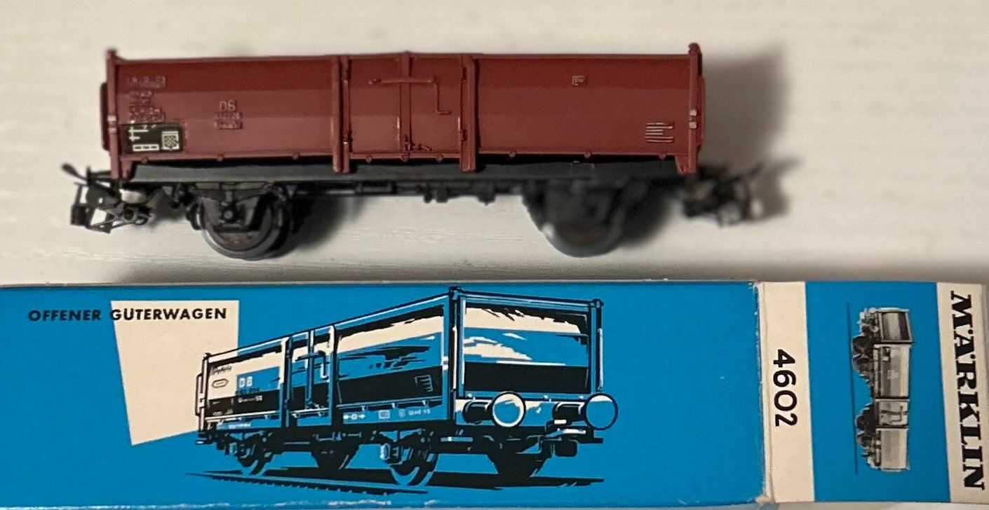 Märklin Modellini di ferrovie: Märklin 4602 - DB-offener Güterwagen – Usato da Bubendorf venduto da torina99