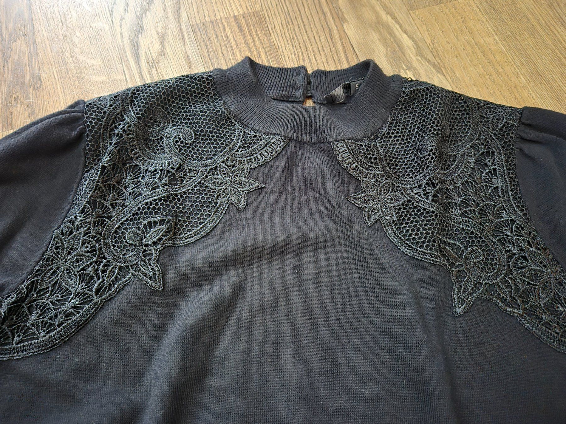 Maglioni & Felpe: Black Soft Rebels pullover lace details size S – Usato da Zürich venduto da monadiederich 1
