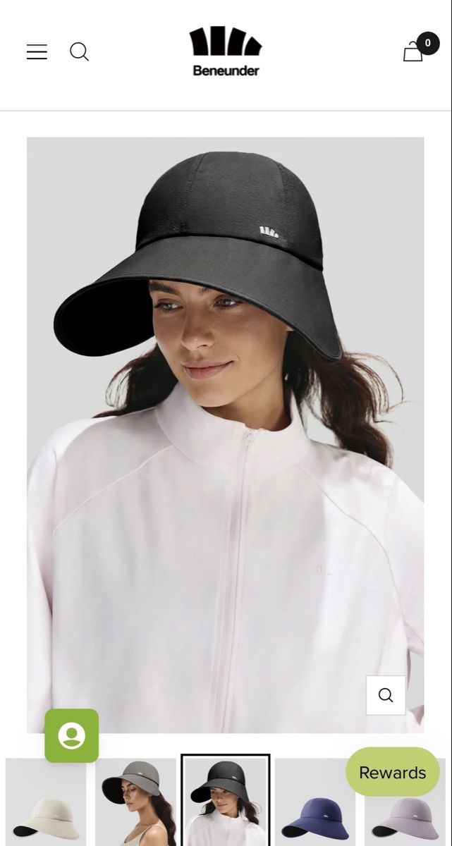 Copricapi, berretti & cappellini: Viral Beneunder Black Sun Hat UPF 100+ Wide Brim Adjustable – Usato da Zürich venduto da Eb_ 4