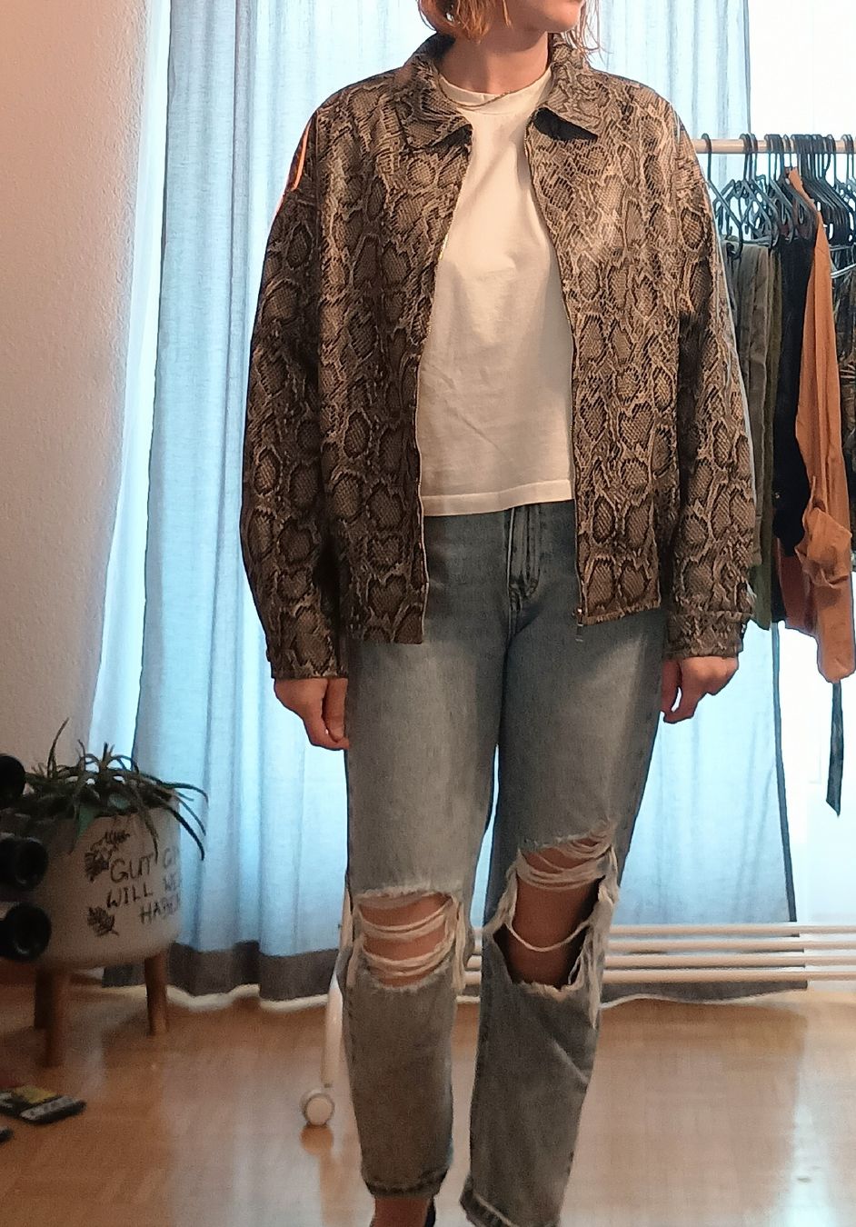 Giacche: Coole Jacke im Schlangenmuster - Hingucker! – Usato da Wolhusen venduto da mel_57jx