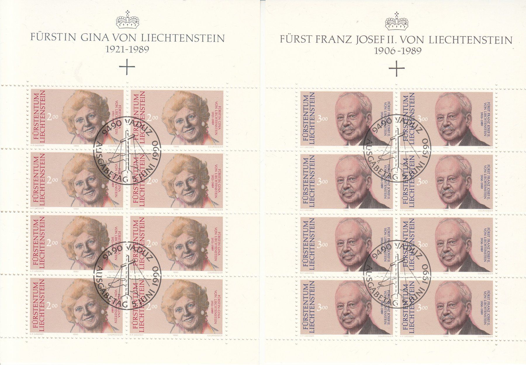 Tutti i francobolli: LBK 938 - 939 Kleinbogen mit ET – Usato da Bürglen TG venduto da StampGraf