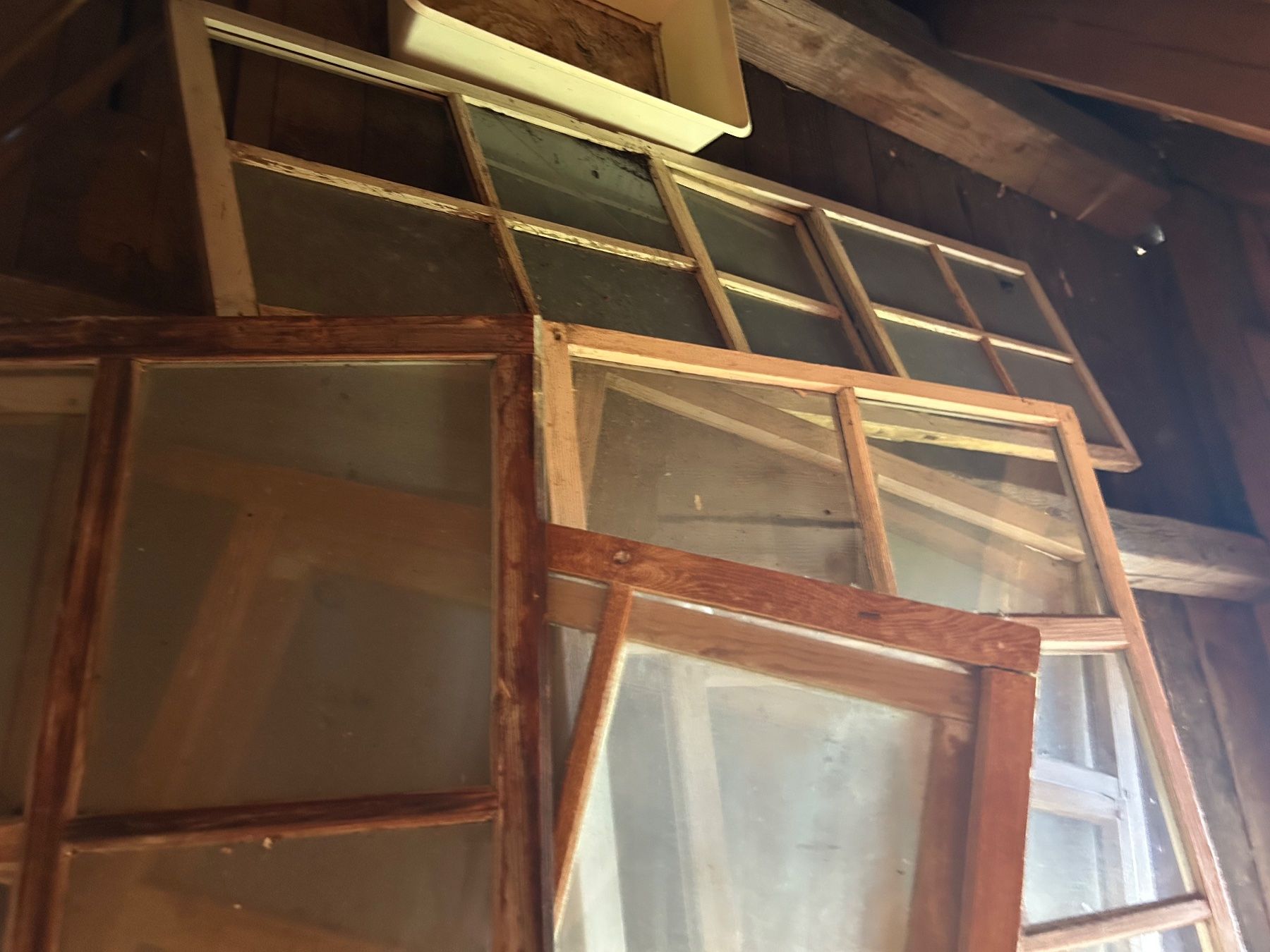 Finestre: DIVERSE ALTE APPENZELLER HOLZ SCHIEBEFENSTER – Difettoso da Weissbad venduto da Usw63 1