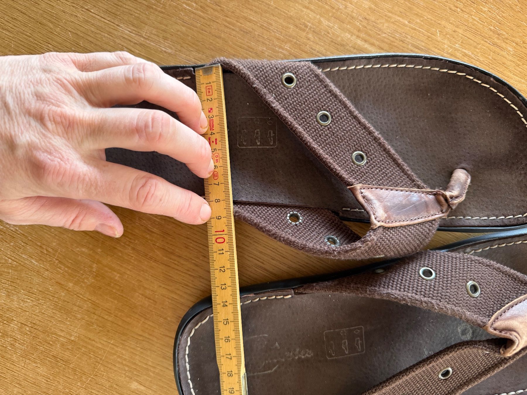 Scarpe da uomo: Flip Flops, Leder, Gr. 41 – Usato da Uster venduto da Flummi 4