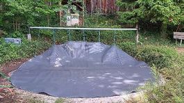  Poolfolie solar, robust rund Ø 5 m mit Rollo Teleskopstange