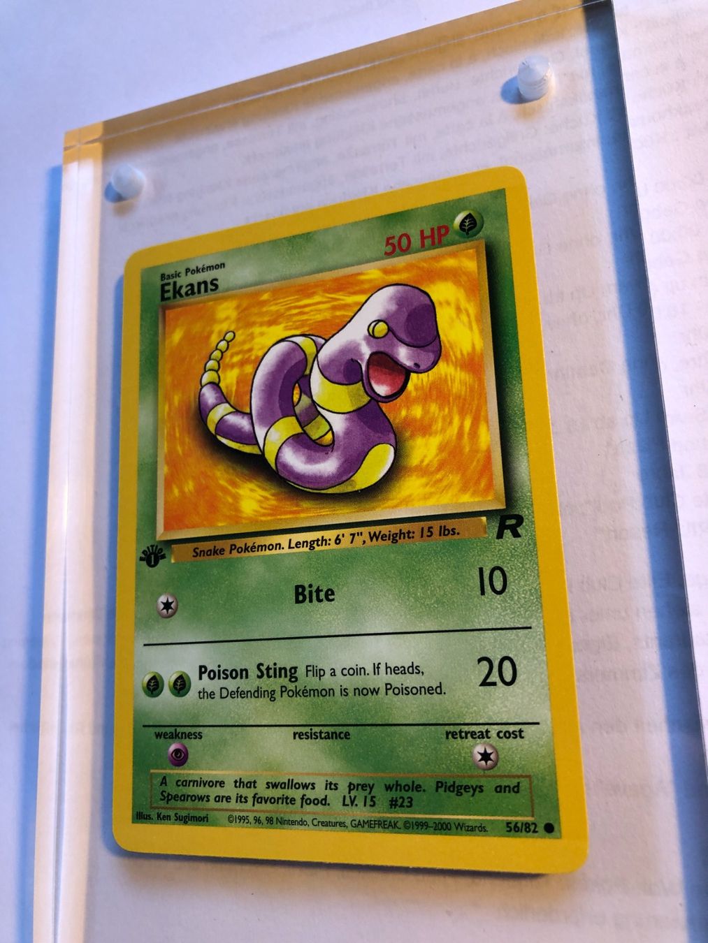 Cartes à collectionner: Ekans 1st Team Rocket - MINT - ab 1.- – D'occasion à Giubiasco par dan_pr8b 2